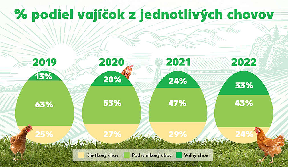 Vajcia z alternatívnych chovov