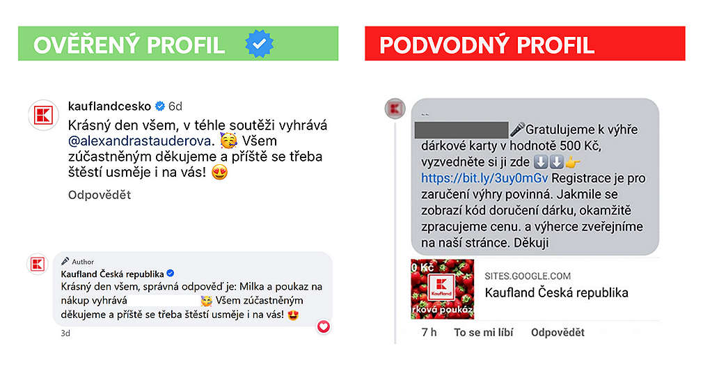 notebook na stole s varováním o podvodných soutěžích