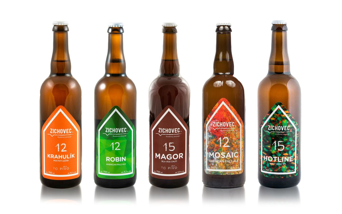 Pivo Zichovec, různé druhy