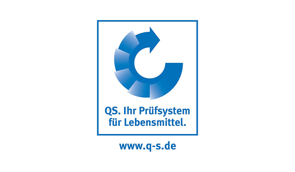 Logo: QS. Ihr Prüfystem für Lebensmittel.