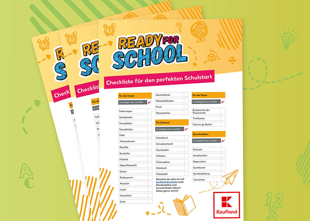 Checkliste für die Schule