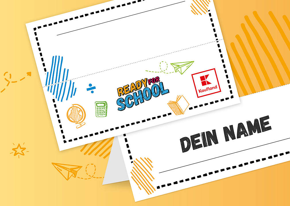 Vorlage für ein Namensschild