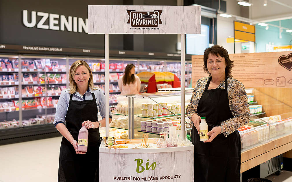 Ochutnávka regionální potravin v prodejně Kaufland.