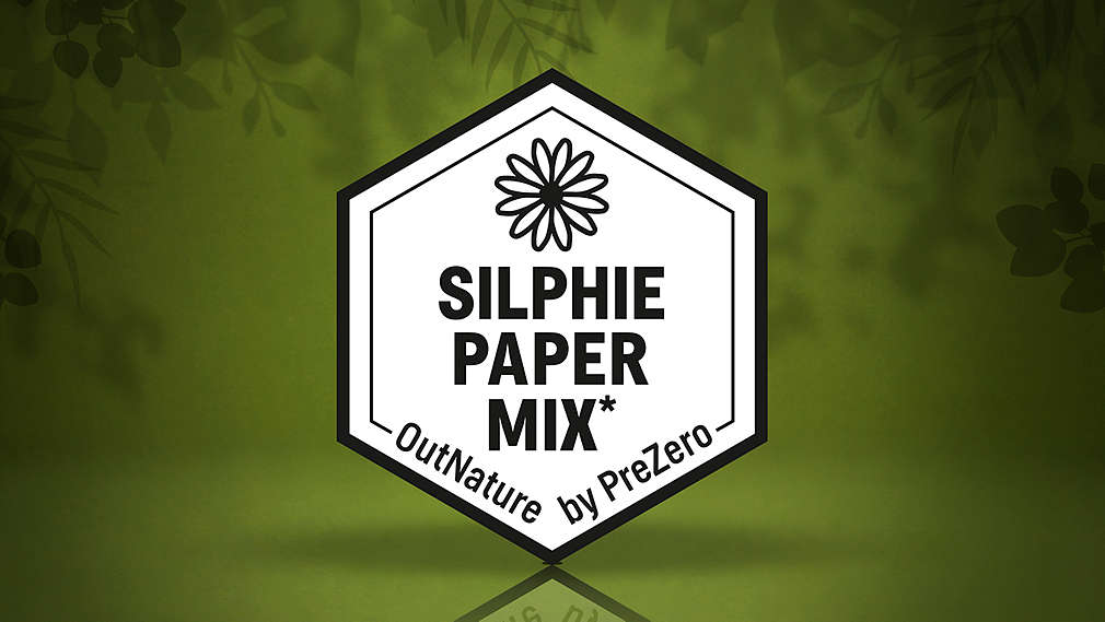 Silphie-Siegel auf grünem Hintergrund