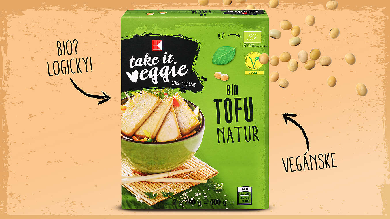 Tofu značky K-take it veggie