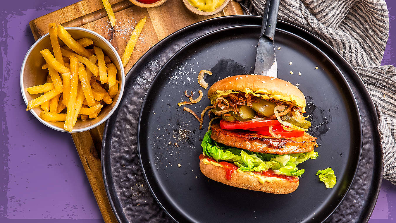 Reteta: Burger clasic vegetarian
