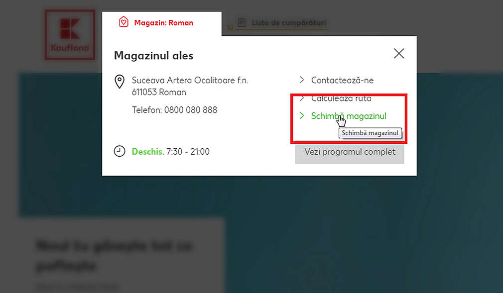 Schimbă magazinul 02