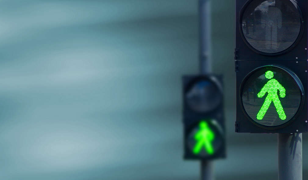 Grüne Ampelmännchen