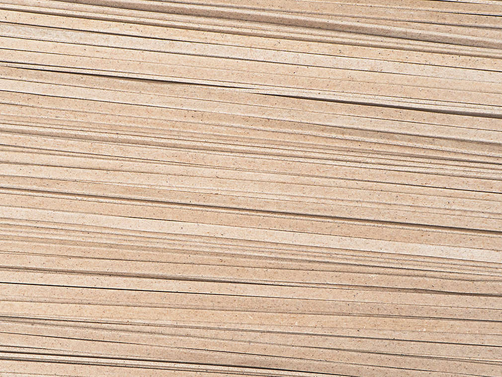 Udon-Nudeln in der Detailansicht