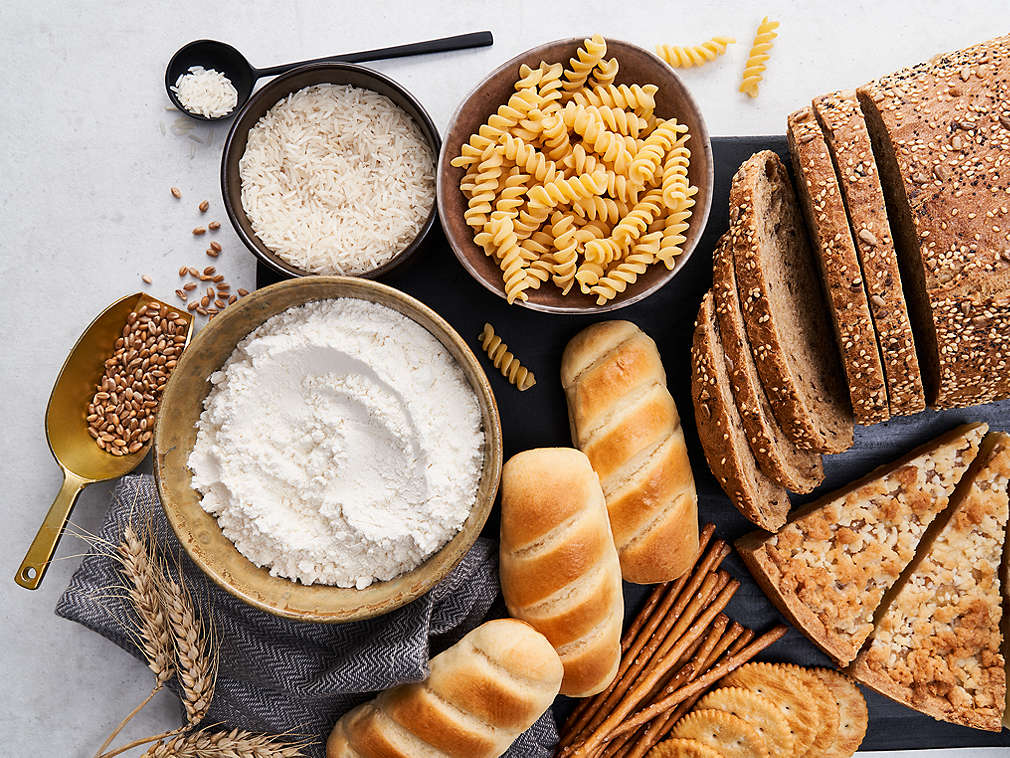 Različiti proizvodi od žitarica u detaljnom prikazu