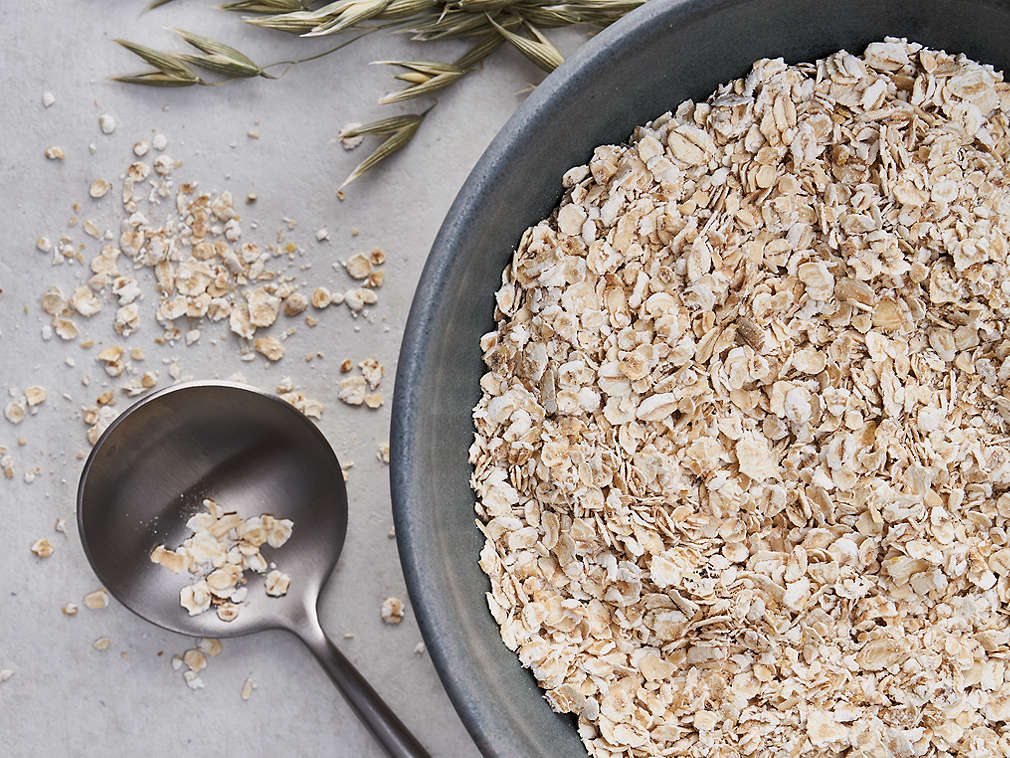 Detailný pohľad na ovsené vločky