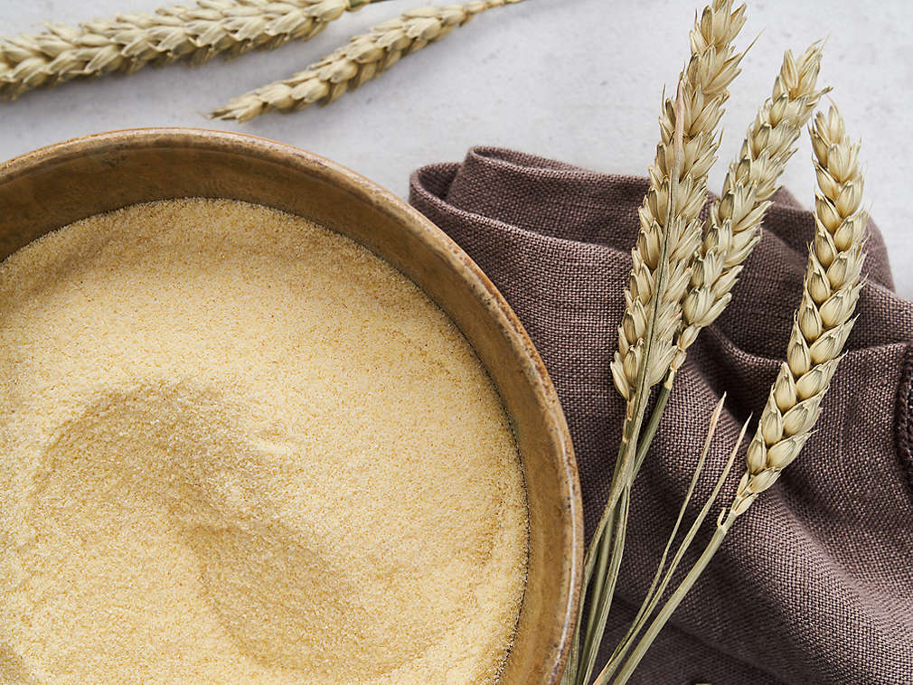 Detailný pohľad na pšeničnú krupicu