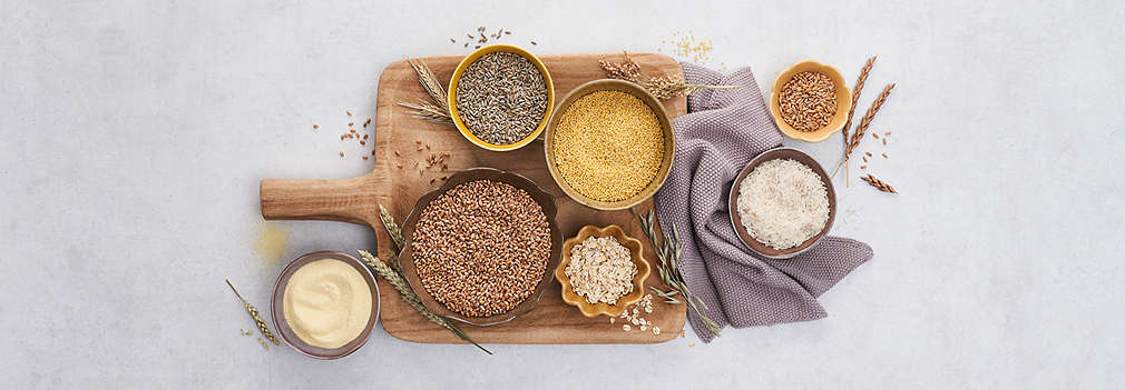 Zdjęcie różnych gatunków zbóż