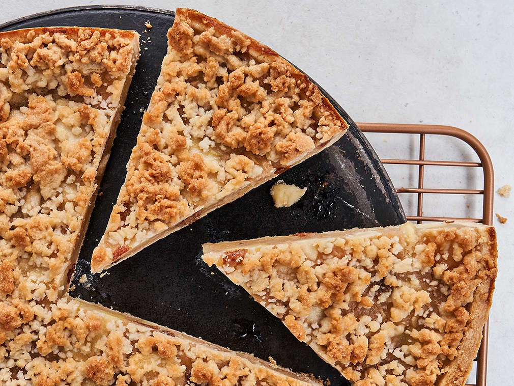 Apfelkuchen in der Detailansicht