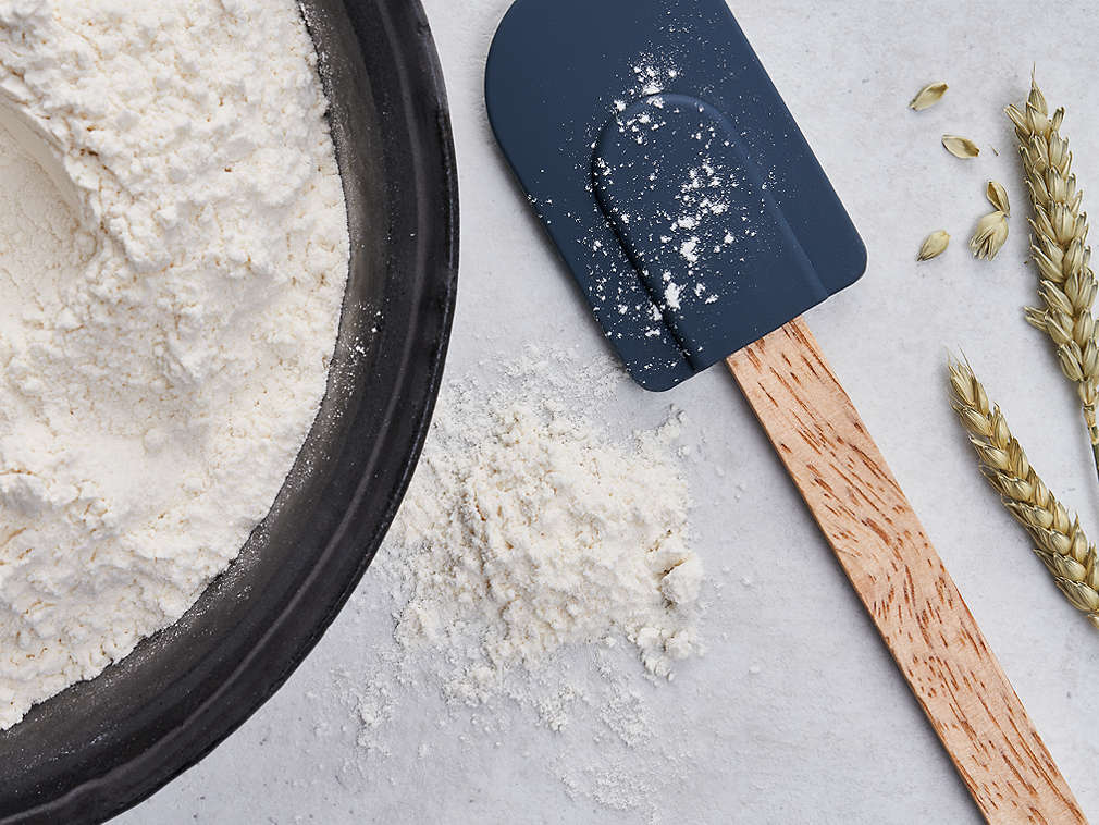 Weizenmehl in der Detailansicht