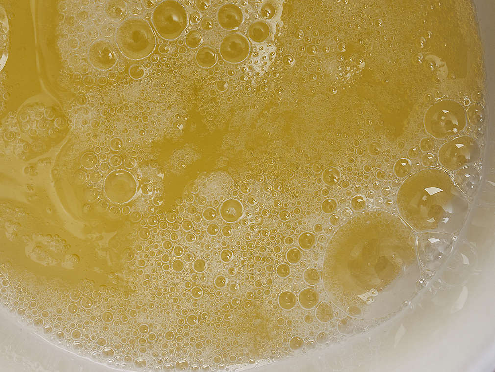 Albuș de ou proaspăt în detaliu