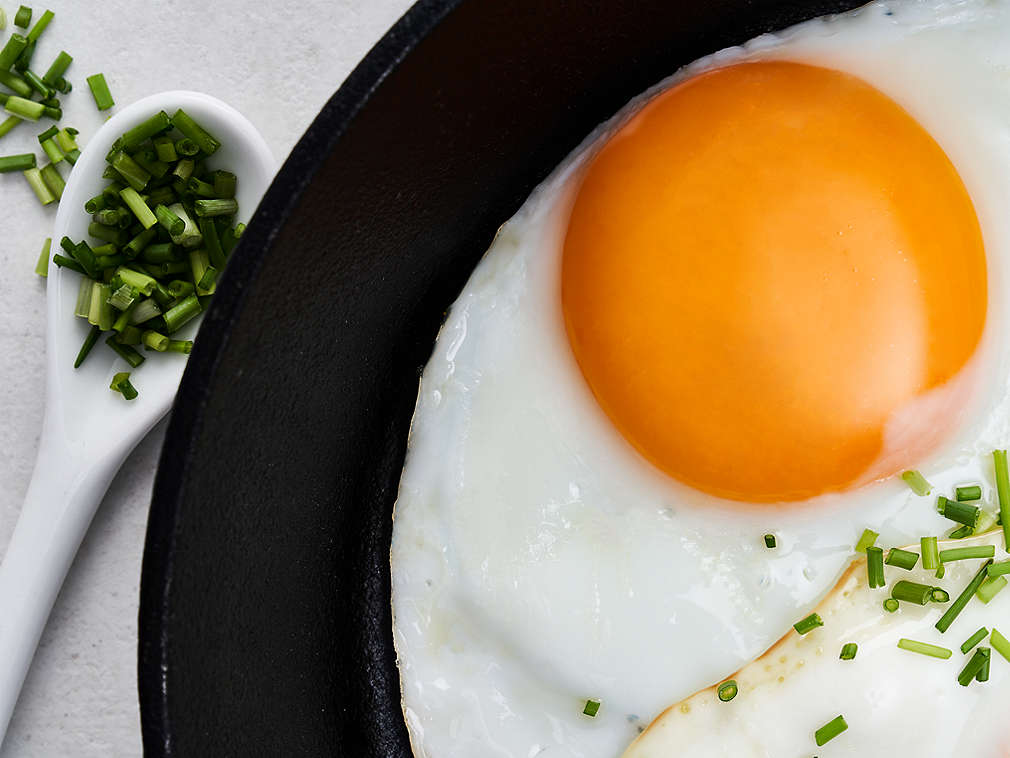 Ou prăjit proaspăt în detaliu