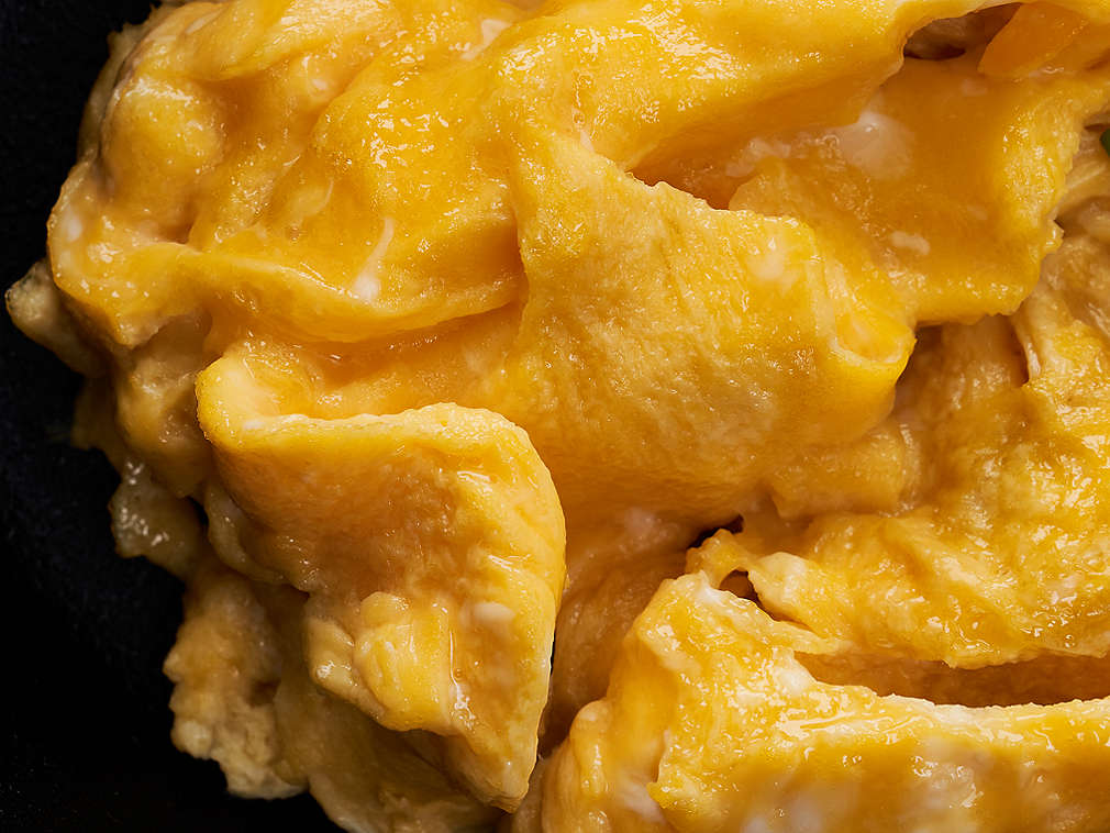 Ouă jumări proaspete în detaliu