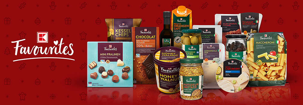 Изображение на продукти от собствената ни марка K-Favourites