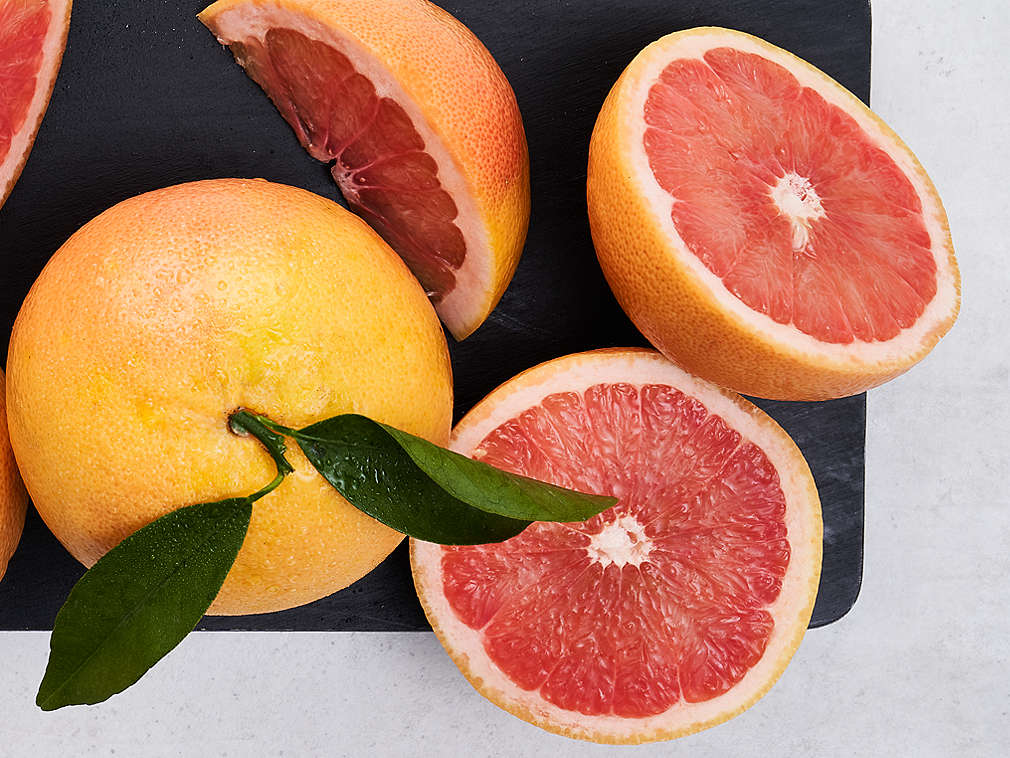 Свежий грейпфрут, подробный вид