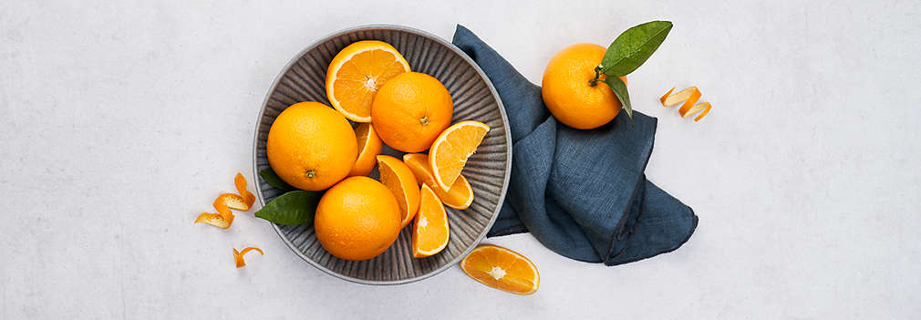 Imagine cu portocale proaspete