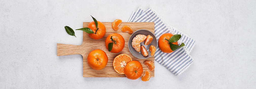 Imagine cu mandarine proaspete