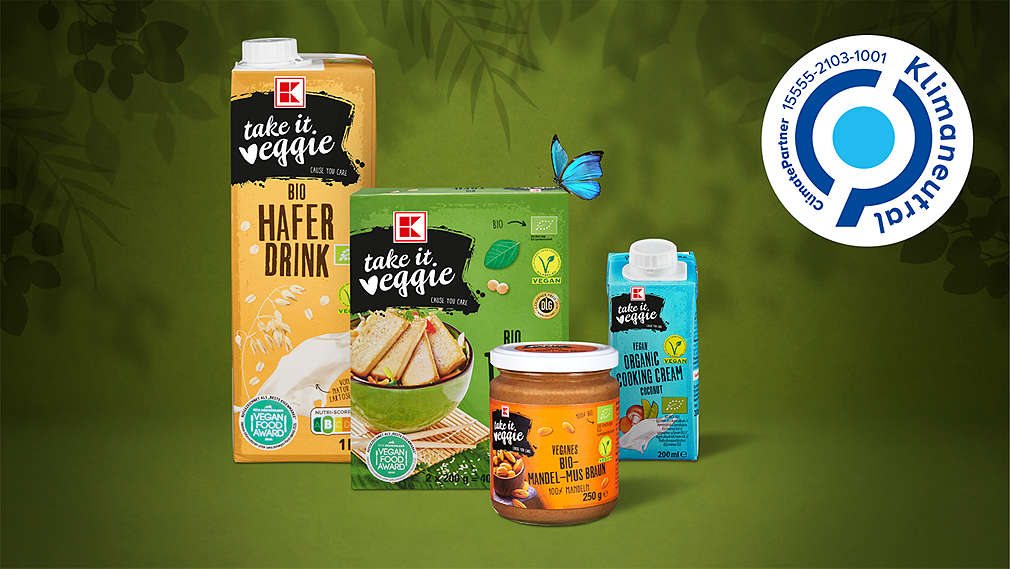 Unsere veganen K-take it veggie® Produkte