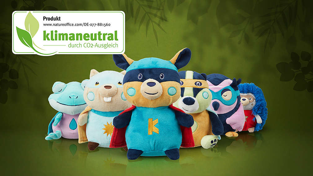 Kuniboo® Recycling Heroes – klimaneutrale* Kuscheltiere