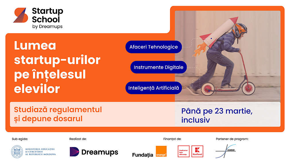 Ești profesor/profesoară? Participă cu elevii tăi în programul național de antreprenoriat tehnologic - Startup School