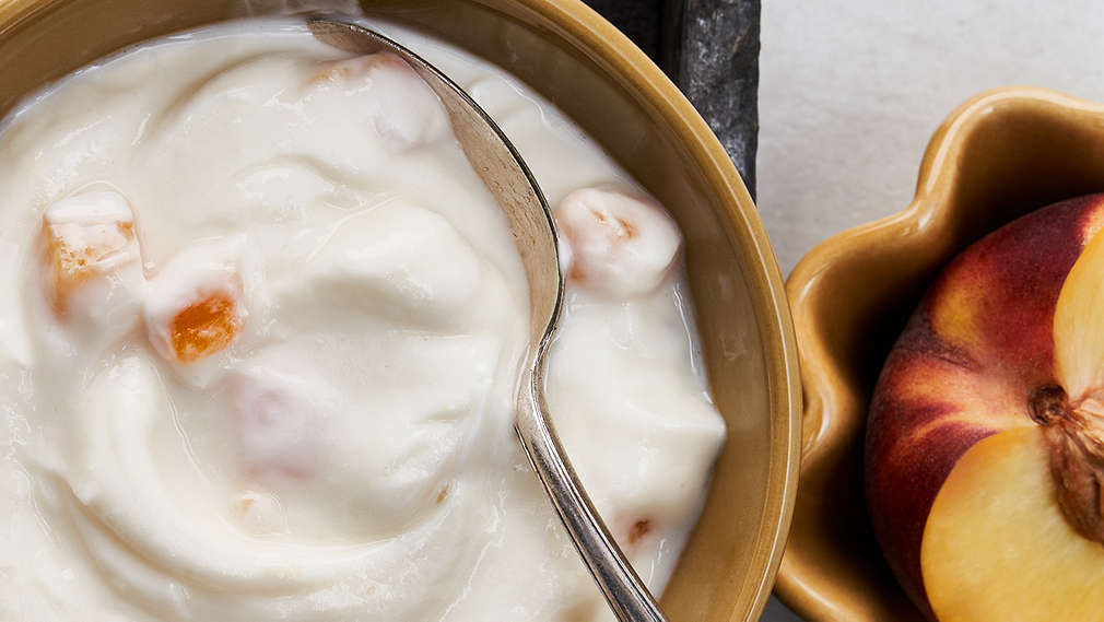 Imagine cu brânza quark cu fructe