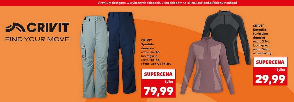 ubrania sportowe
