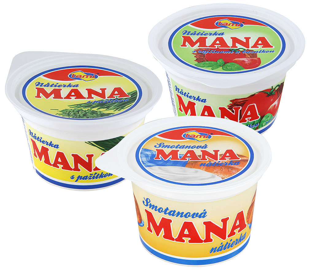 Zľava -25% na vybraný sortiment nátierok značky Mana