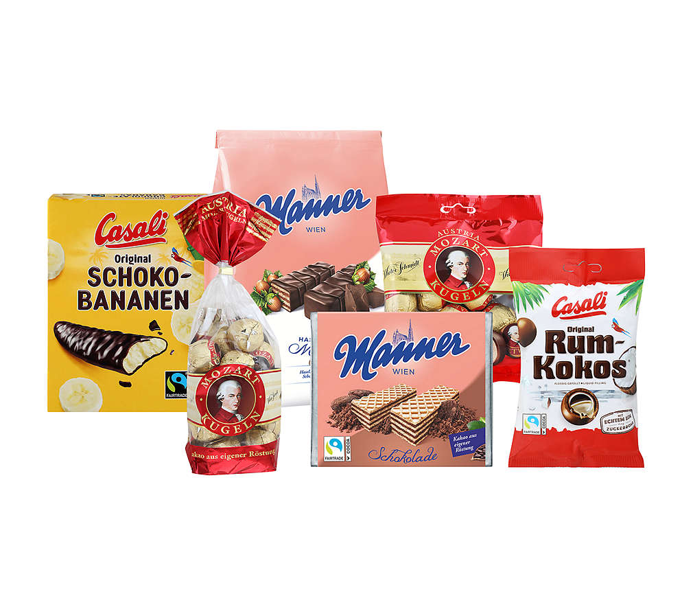 Zľava -25 % na vybraný sortiment značiek Manner, Casali a Mozartove gule