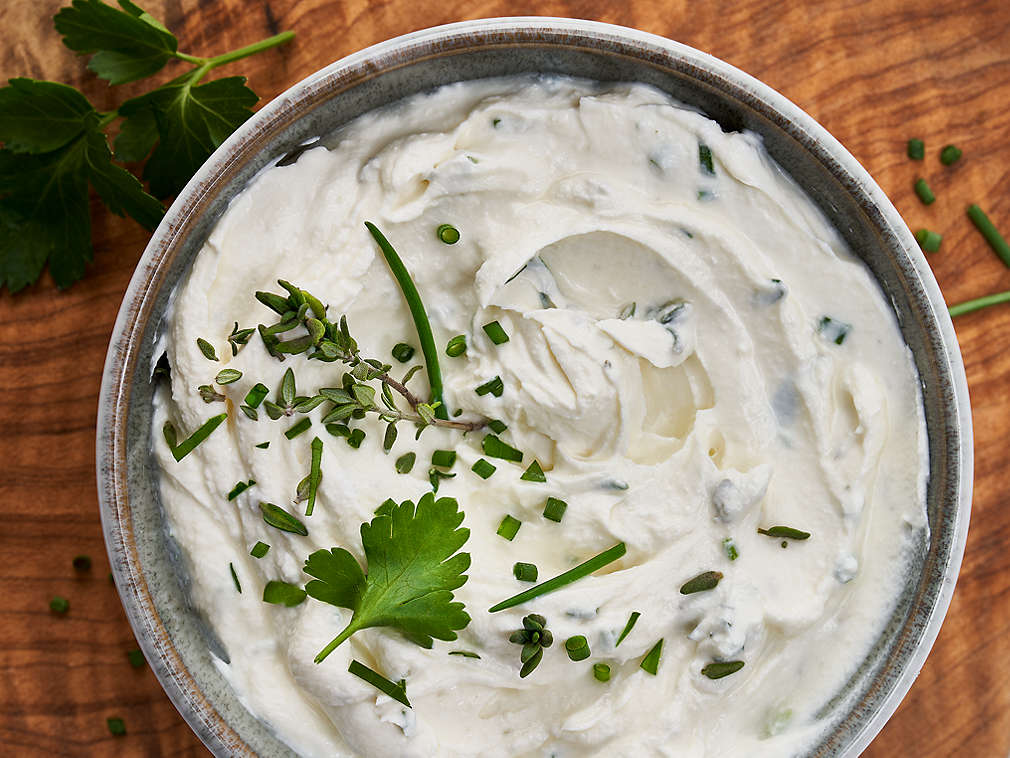 Frischkäse in der Detailansicht