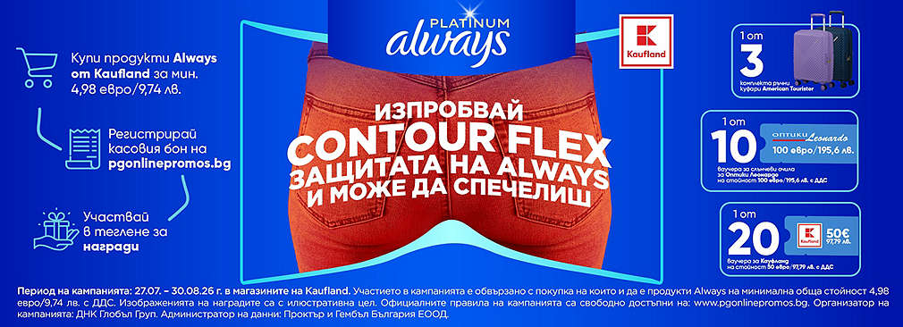 Купи продукти Always от Kaufland и може да спечелиш награда