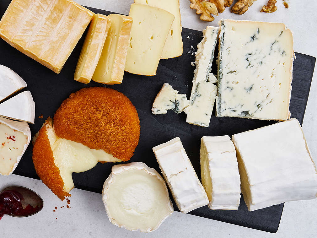 Detailný pohľad na čerstvý mäkký syr