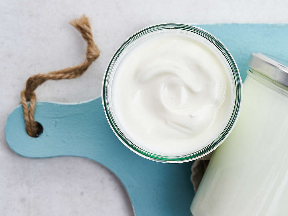 Iaurt proaspăt în detaliu