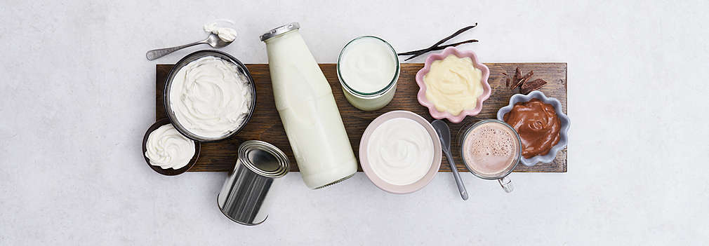 Изображение на пресни млечни продукти