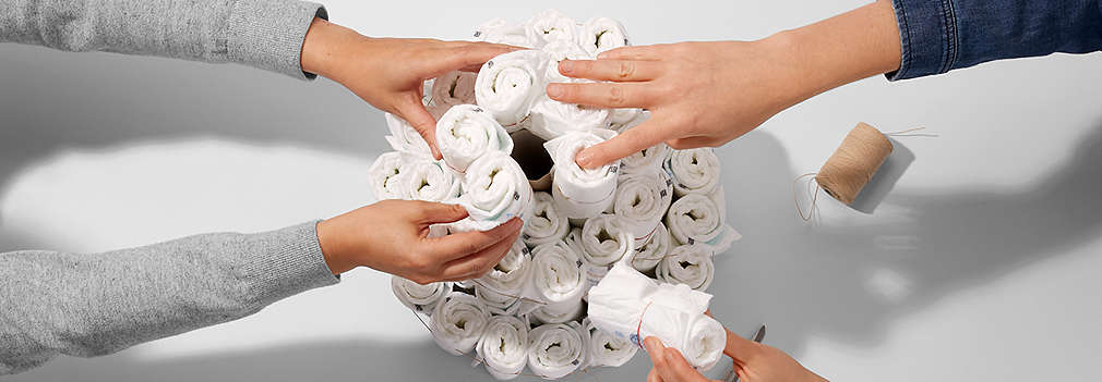 More layers for diaper cake