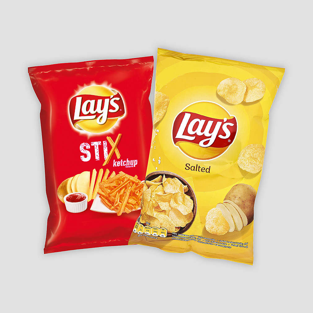 Chipsy značky Lays 60g/55g