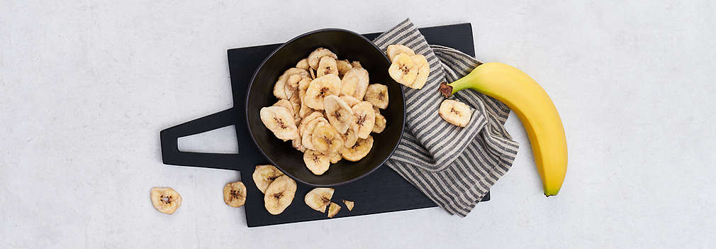 Abbildung getrockneter Bananen