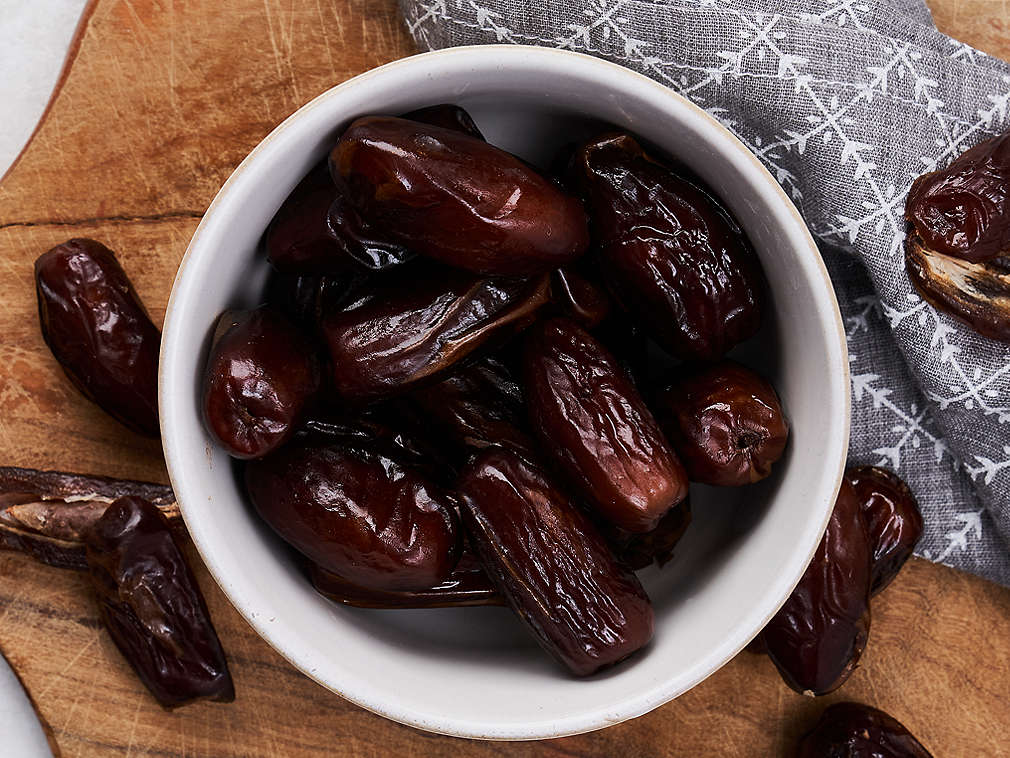 Getrocknete Datteln in der Detailansicht