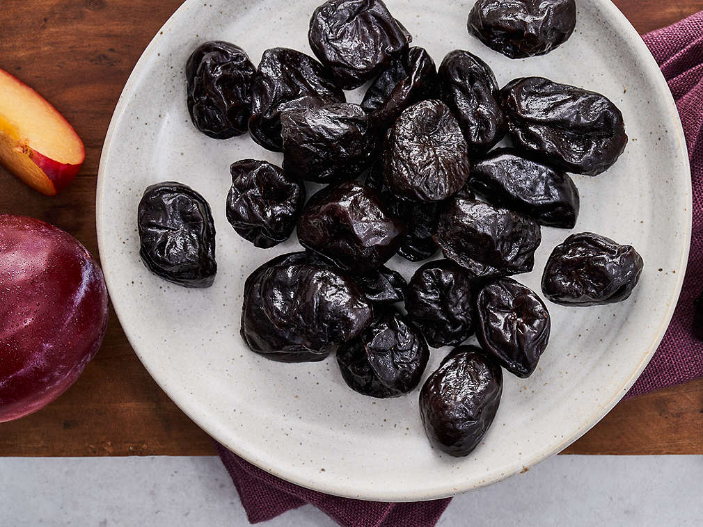 Detailný pohľad na sušené slivky