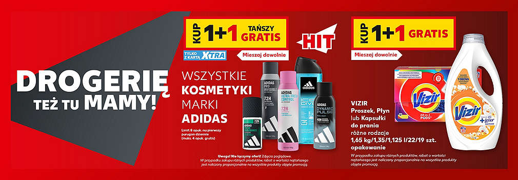 kosmetyki Adidas i produkty Wizir