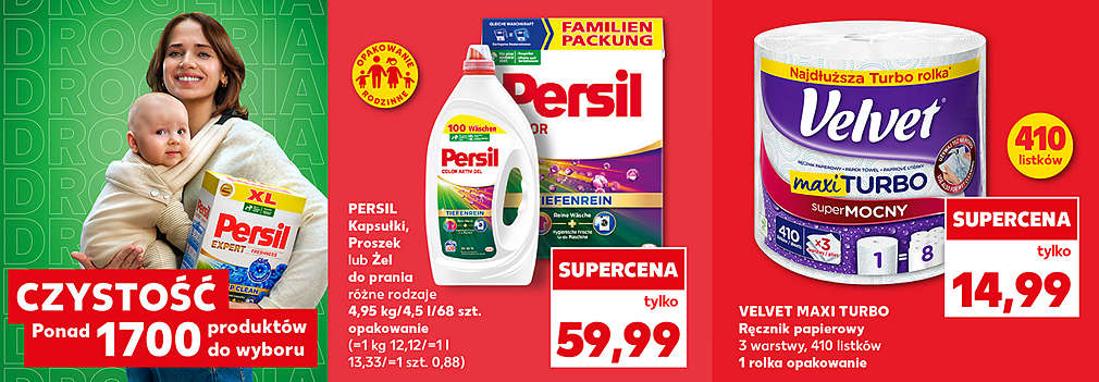 Persil do prania i ręcznik kuchenny Velvet