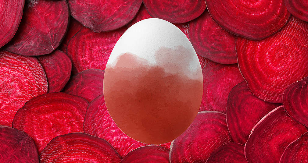 vejce, červená řepa