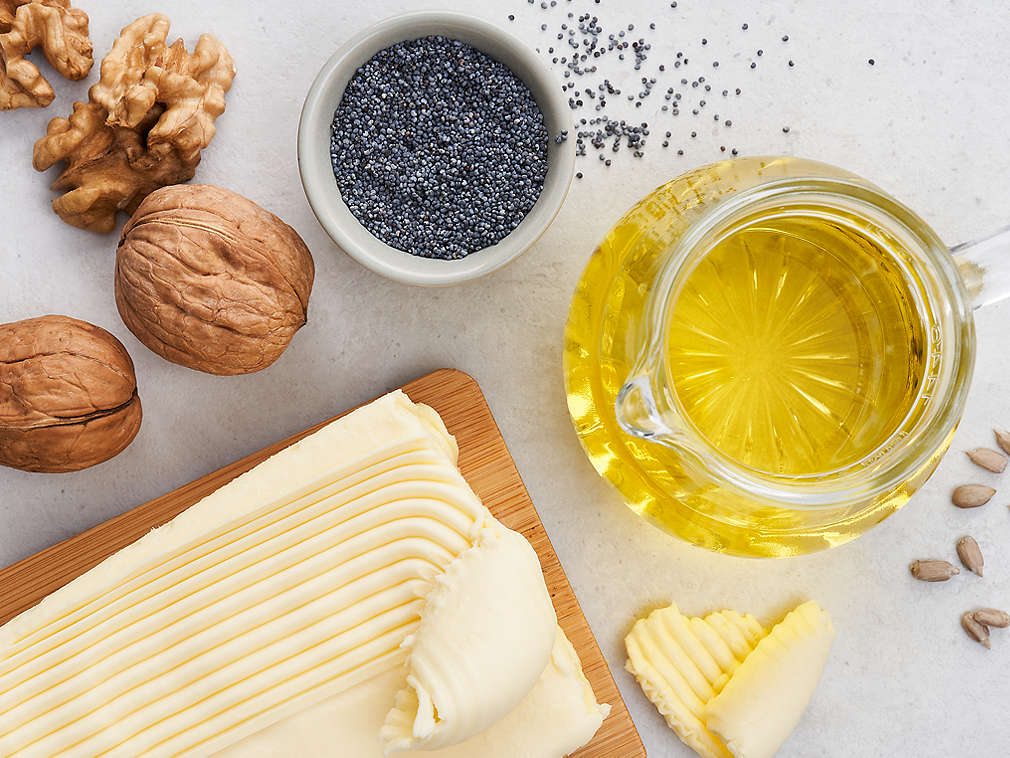 Различные жиры и масла, подробный вид