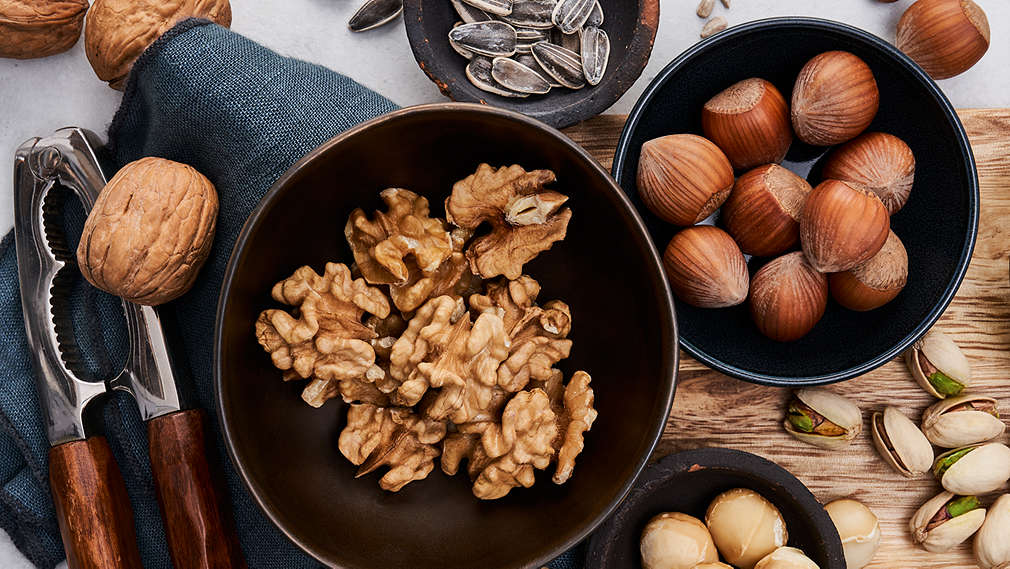 Slika sjemenki i orašastih plodova