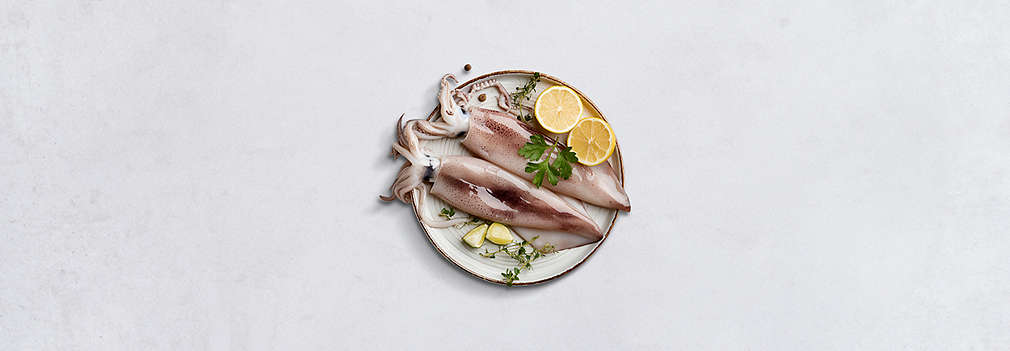 Zdjęcie świeżych kalmarów