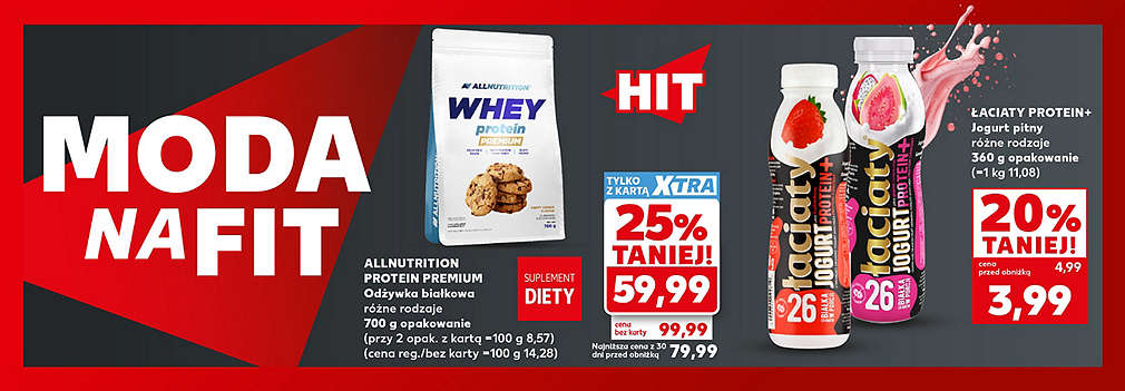 białko Whey i jogurty pitne proteinowe